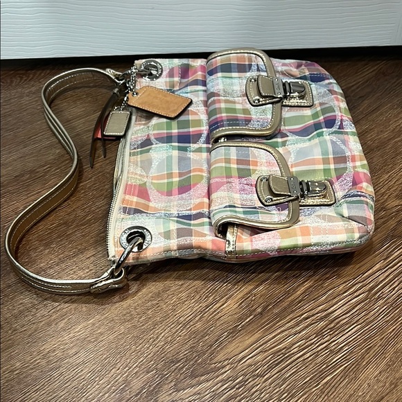 Coach Multicolor Plaid Shoulder Bag - Picture 6 of 10